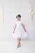 Imagem do Vestido Infantil Branco Tule Bolinhas