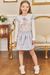 Conjunto Infantil Kukie Charm Carrossel Azul Claro