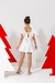 Imagem do Conjunto Short Saia Infantil Menina Branco