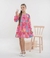 Vestido Infantil Manga Longa Corações - comprar online