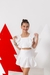 Conjunto Short Saia Infantil Menina Branco na internet