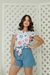 Conjunto Infantil Menina Jardim Azul