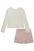 Conjunto Infantil Kukie Manga Longa Rosa Corações - comprar online