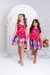 Vestido Infantil Laço e Bolinhas Pink - Brilha Infância