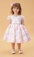 Vestido Infantil Festa Floral Recortes Laser