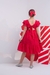 Vestido Infantil Vermelho Elegance Laise