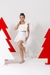 Conjunto Short Saia Infantil Menina Branco - Brilha Infância - Moda Infantil