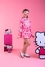 Conjunto Infantil Hello Kitty Rosa Corta Vento e Short - Brilha Infância - Moda Infantil