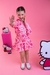 Conjunto Infantil Hello Kitty Rosa Corta Vento e Short - comprar online