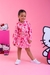 Conjunto Infantil Hello Kitty Rosa Corta Vento e Short