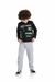 Conjunto Infantil Moletom Preto e Mescla - comprar online