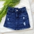 Short-Saia Jeans Infantil Azul - comprar online
