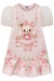 Vestido infantil Kukie Rosa Ursinhos - comprar online