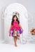 Vestido Infantil Laço e Bolinhas Pink