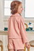 Jaqueta Infanto Juvenil Rosa Em Couro Eco Kukie - comprar online