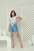 Conjunto Infantil Menina Jardim Azul - loja online