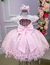 Vestido De Festa Infantil Rosa com Prata - Brilha Infância - Moda Infantil
