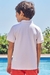 Camisa Polo Infantil Masculina LucBoo Branca - loja online