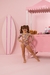 Maiô Infantil Rosa Bobbie Goods Manga Longa - comprar online