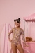 Imagem do Maiô Infantil Rosa Bobbie Goods Manga Longa
