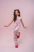 Macaquinho Infantil Menina Gatinhos e Zebra - Brilha Infância - Moda Infantil
