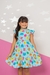 Vestido Infantil Menina Azul Claro Floral - loja online