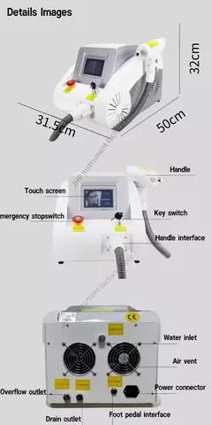 Máquina de Remoção de Tatuagens e Tratamento de Pigmentação - GIOIO Q-Switched ND:YAG Laser (Certificação CE) - loja online