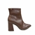 Bota Feminina Dakota D0411 Cano Curto Marrom Salto Bloco - Loja La Na Dani