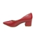 Scarpin Feminino Vizzano Salto Bloco Grosso 1220315 Cherry - loja online