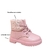 Bota Coturno Molekinha Infantil Estrela Rosa - Loja La Na Dani