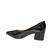 Scarpin Feminino Vizzano Salto Bloco Grosso 1220315 Pr Vern - Loja La Na Dani