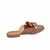 Mule Vizzano 1376.120 Feminino Dourado Confortável Mocca - Loja La Na Dani