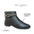Bota Moleca 5333.104 Feminina Cano Curto Preta Salto Baixo - comprar online