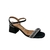 Sandália Vizzano Salto Bloco Médio 6428101 Preto Brilhante - comprar online