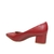 Imagem do Scarpin Feminino Vizzano Salto Bloco Grosso 1220315 Cherry
