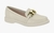 Sapato Social Branco Mocassim Sapatilha Moleca Napa Branco