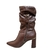 Bota Feminina Salto Alto Tanara Couro Bico Fino Original - loja online