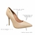 Imagem do Scarpin Vizzano 1421.100 Salto Fino Bico Fino Elegante Bege
