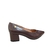 Scarpin Feminino Vizzano Salto Bloco Grosso 1220315 Cacau na internet