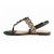 Sandália Dakota Rasteira Pedraria Y7991 Preto - comprar online