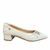 Scarpin Santinelli 1546 Off-White Bico Fino Salto 3cm - loja online