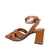 Sandália Feminina Tanara T8661 Couro Salto Grosso