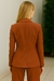 Imagem do Blazer Feminino Alfaiataria Elegante Fechamento Frontal Marrom