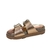 Papete Feminina Moleca Birken Strass Moda 5500.107 Ouro Rosa - Loja La Na Dani