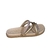 Slide Flat Beira Rio Papete Strass Brilho 8529 Moda Dourado na internet