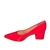 Scarpin Feminino Vizzano Salto Médio Bloco Grosso 1220315 Ve - loja online