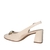 Sapato Dakota De Salto Bloco D0281 Bege Claro - loja online