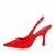 Scarpin Vizzano Slingback Feminino Bico Fino Verniz Vermelho - loja online