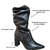 Bota Feminina Salto Alto Tanara Couro Bico Fino Original Pre - Loja La Na Dani