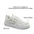 Tênis Ramarim Feminino Refletivo Crystal Natural 25-63131 - comprar online